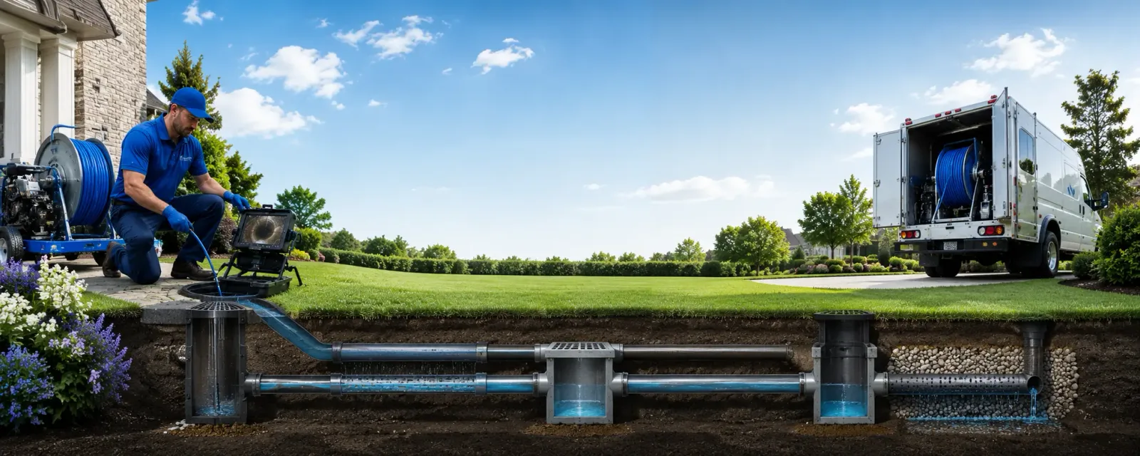 Outdoor drain cleaning information for Sunland, CA